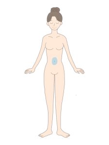 女性へそまわり脱毛