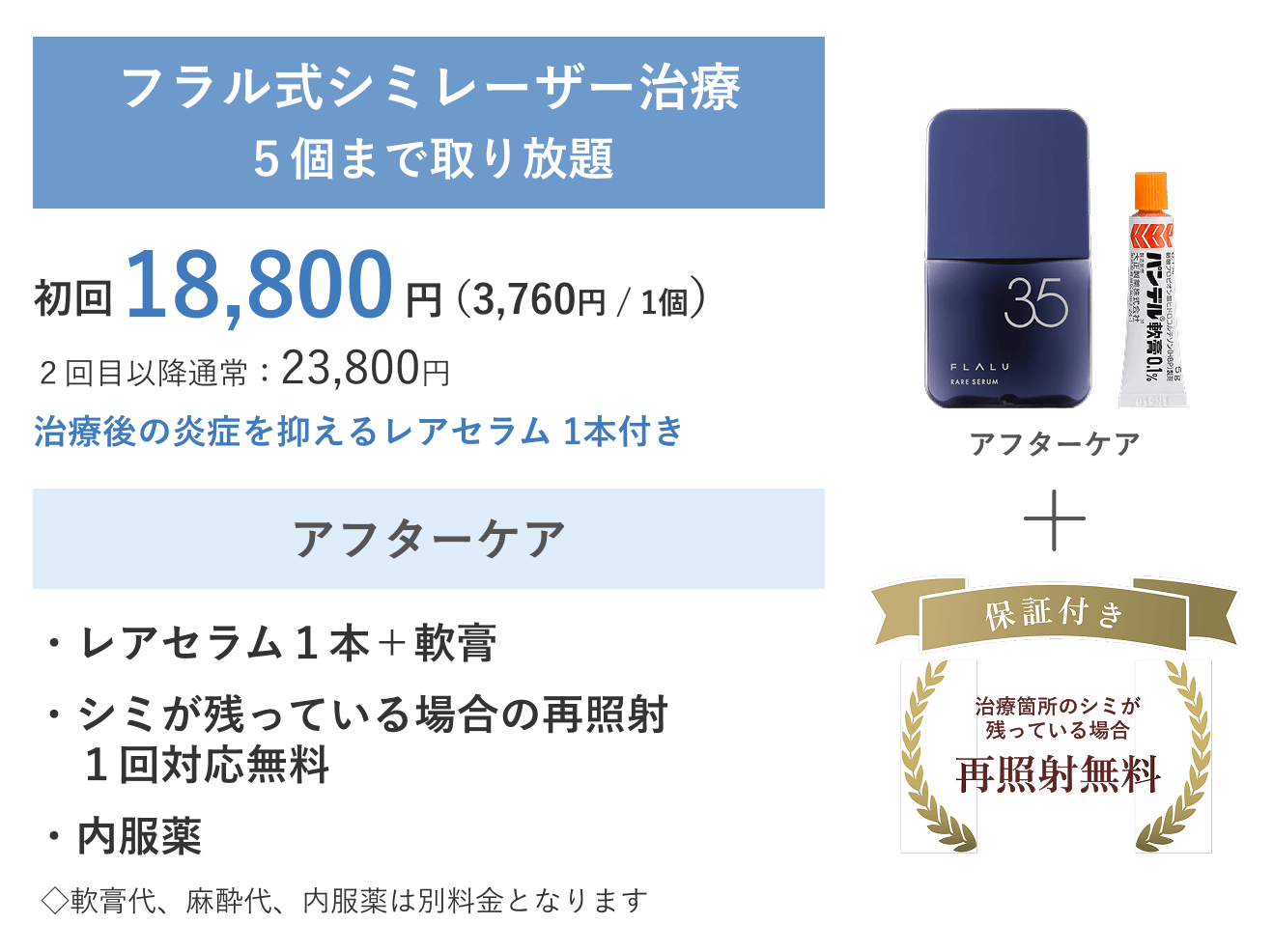 フラル式_シミ取り放題5_価格表_250930