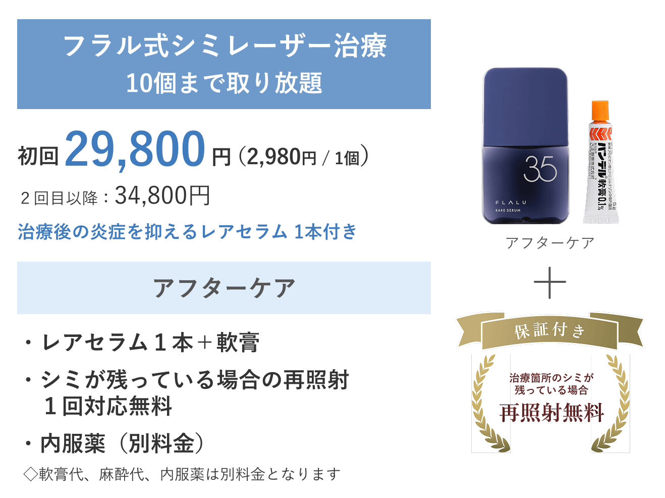 フラル式_シミ取り放題10_価格表_250930