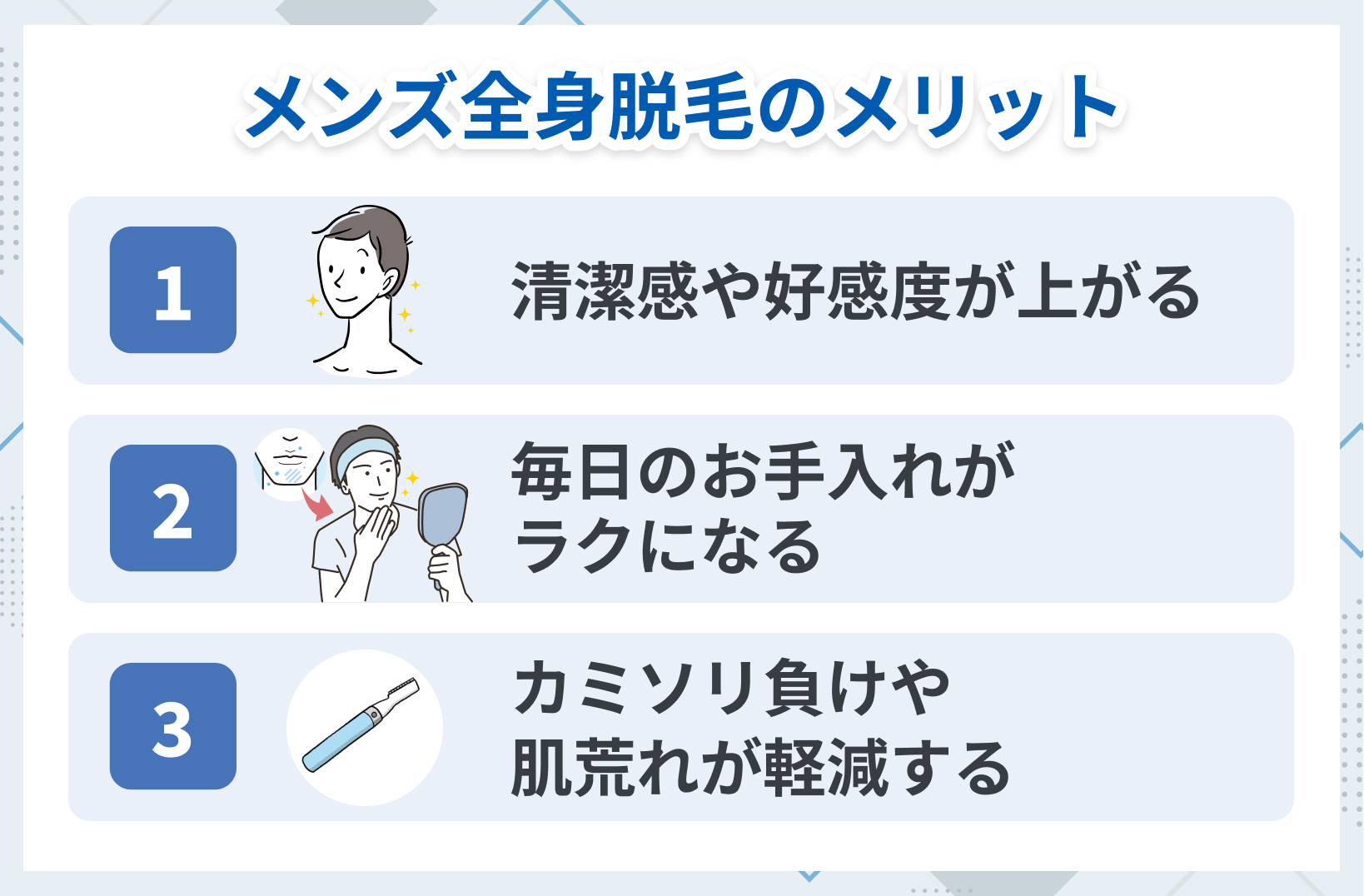 全身脱毛のメリット