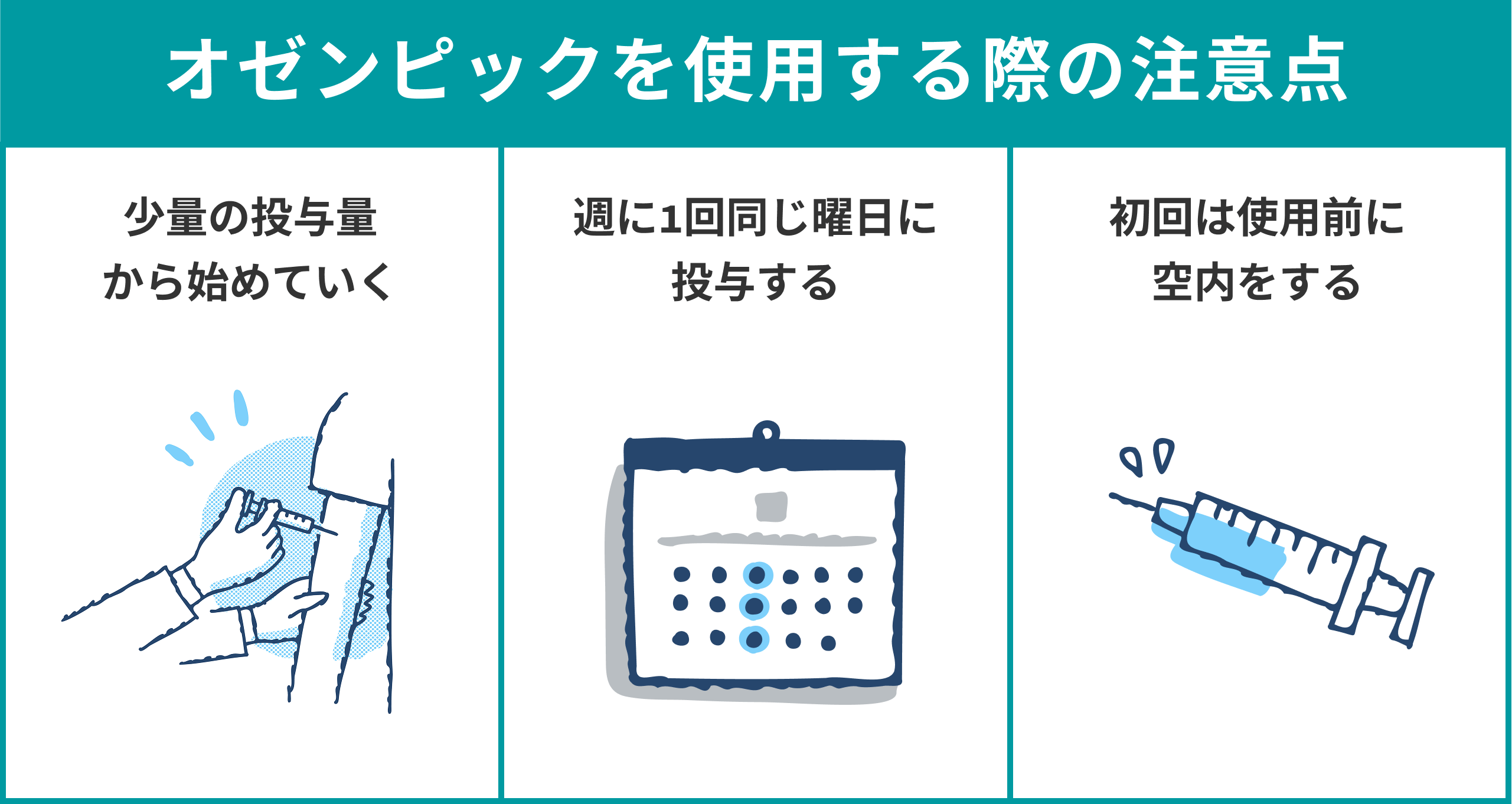 オゼンピックを使用する際の注意点