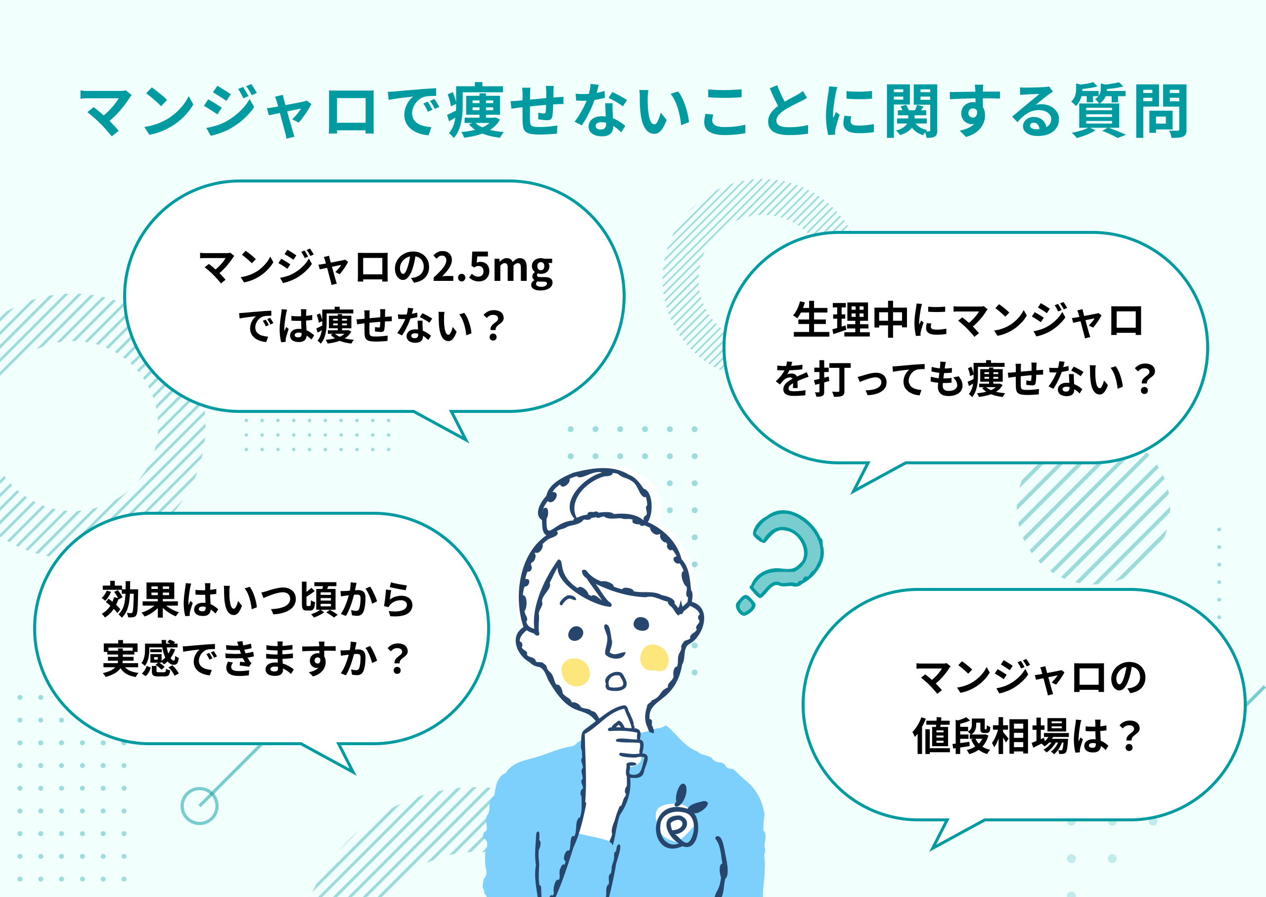 マンジャロで痩せないことに関するよくある質問