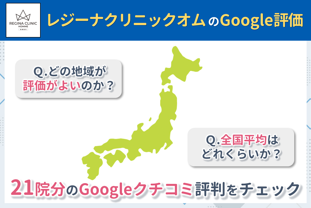 レジーナクリニックオムのGoogleクチコミ