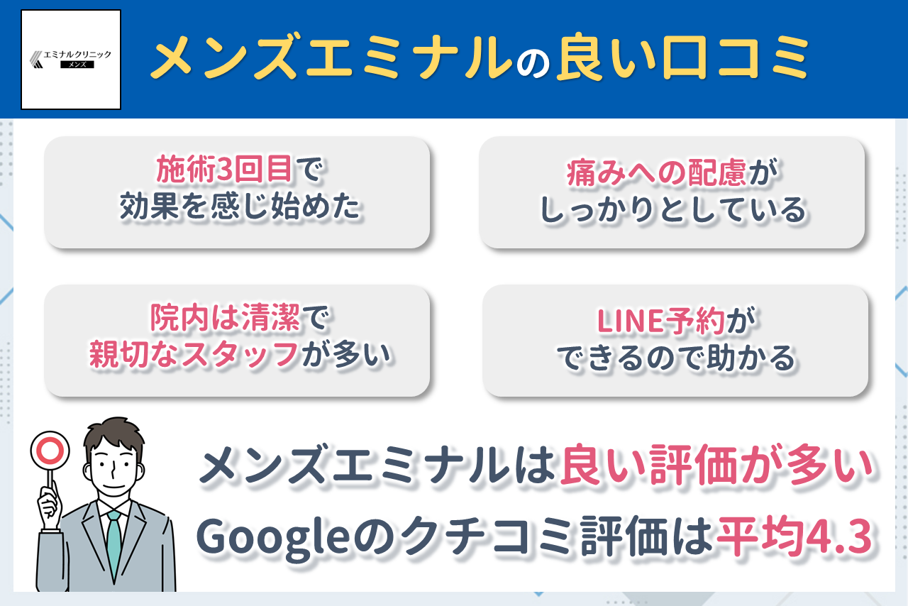 メンズエミナルの良い口コミ