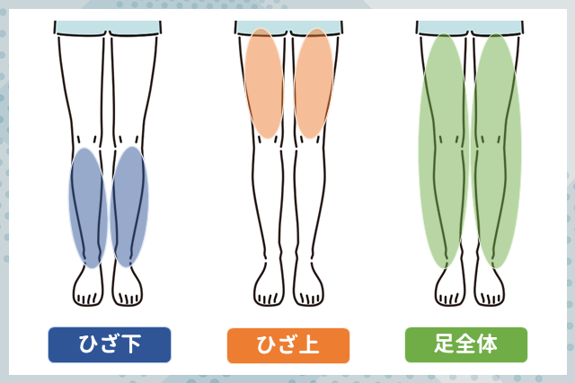 すね毛脱毛の説明