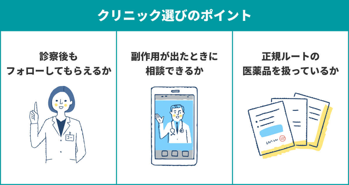 クリニック選びのポイント