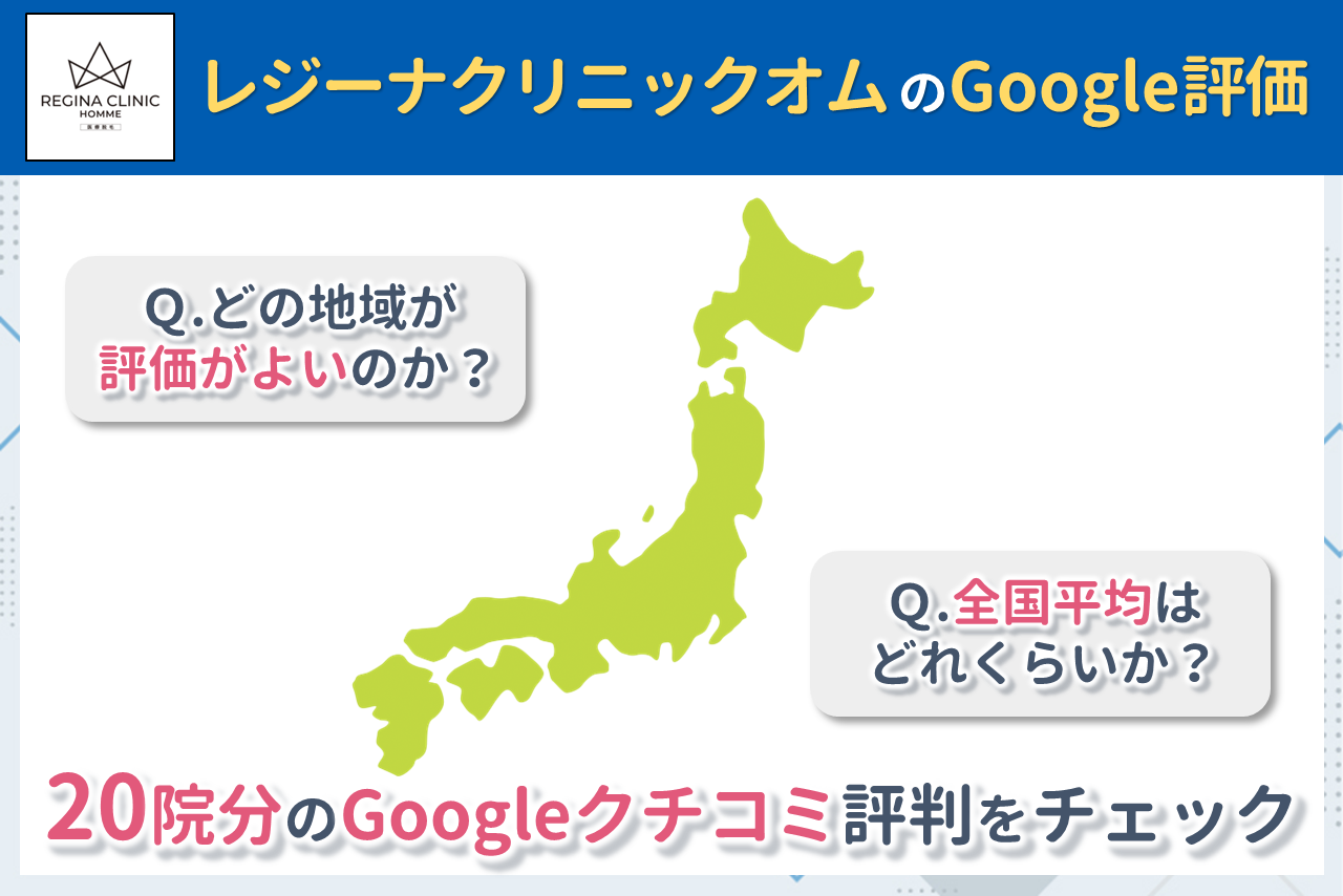 レジーナクリニックオムのGoogleクチコミ
