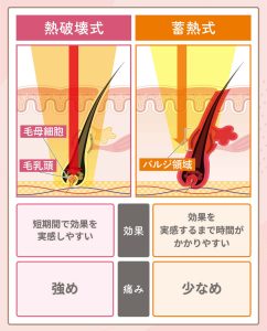 熱破壊式と蓄熱式