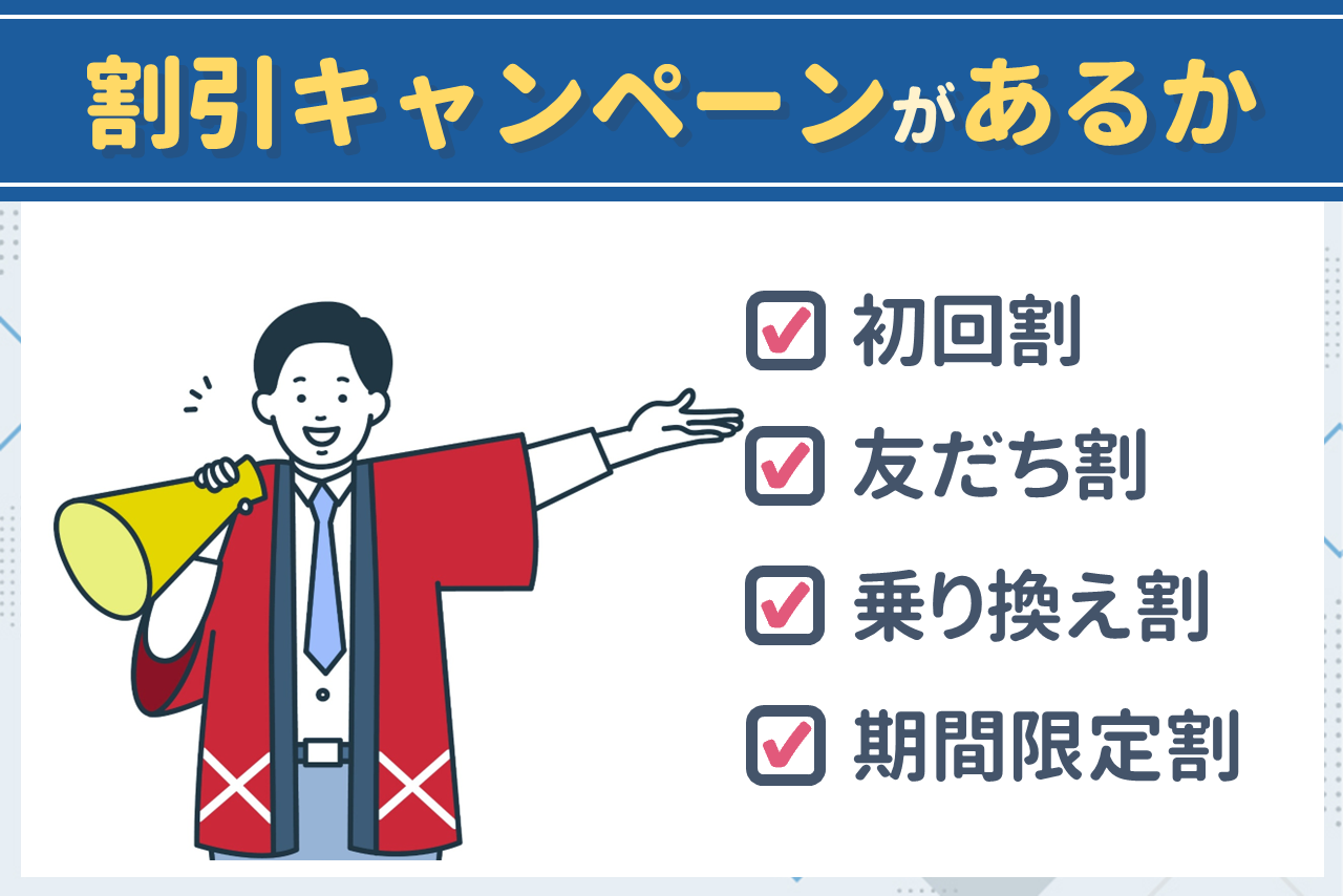 割引キャンペーンがあるか