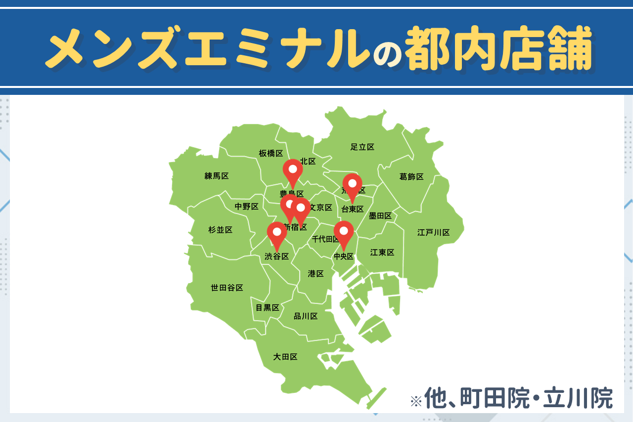 エミナルクリニックメンズの都内店舗
